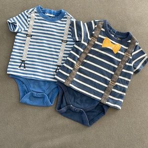 Pair of Baby Boy shirt Onsies